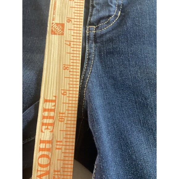 Chicos 2 Jeans Womens Large Short Blue Denim So Slimming 5 Pocket - Picture 9 of 10